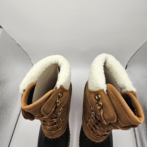 Tommy Hilfiger Women's Rainah Duck Booties Dark Brown Size 7m - Picture 2 of 8